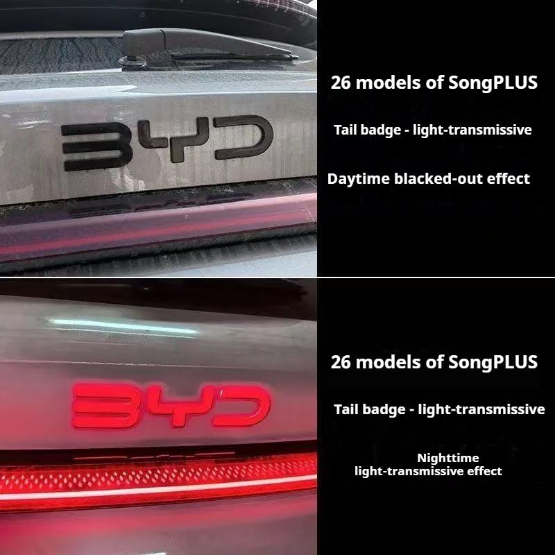 Для BYD Song Plus DMI Автомобиль Черный Передний Значок Song Plus EV Модификация Черный Воин Стиль Покрытия Значок Автомобиля Специальный Аксессуар