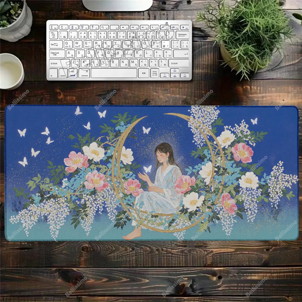 Table Mat Beautiful girl Mouse Pad Desk Mouse Pad Cute HD Desk Pad Large 400x900 Gamer Mousepad Extended Gaming Keyboard Mats