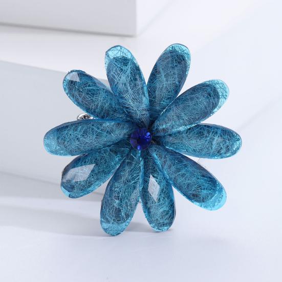 Простая акриловая брошь в виде цветочного венка, элегантный костюм, брошь из сплава, булавка для женщин, стильные аксессуары