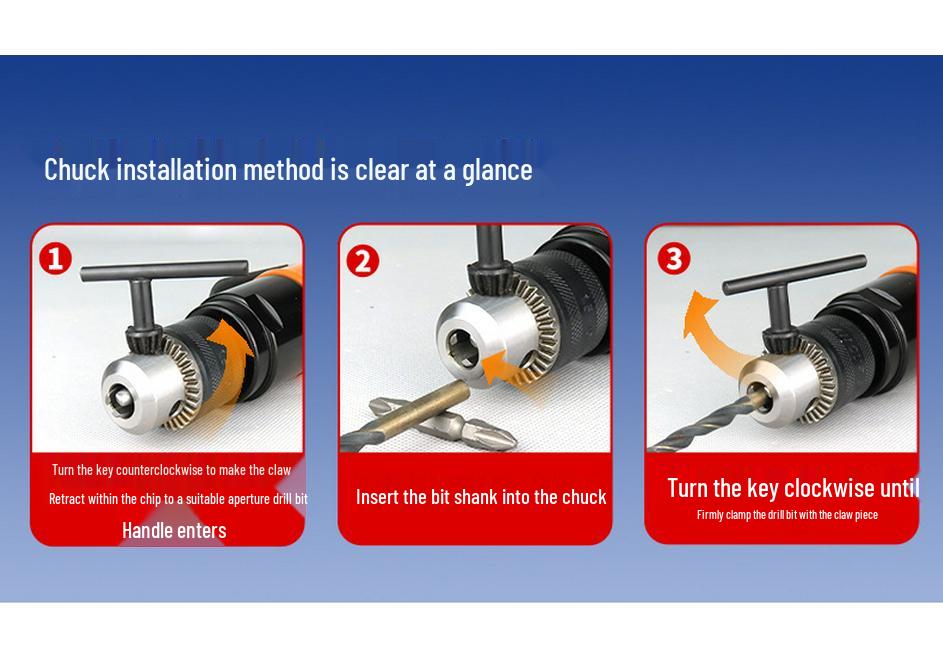 Gaobao 13mm Pneumatic Drill, Gun-Type Air Drill with Speed Control, 10mm Mixer & Hole Opener Tool.