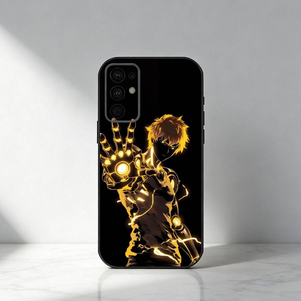 O-One Punch Man G-Genos Phone Case For Samsung S25,S24,S21,S22,S23,S30,Ultra,S20,Plus,Fe,Note,5G Black Cover