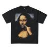 Mona Lisa Grill Graphic T-Shirt Funny Vintage Art Cotton Unisex Tee