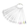 Nail Swatch Stick Display Stand Oval Square Nail Swatch with Ring Heavy Duty DIY Fake Nail Practice Tip Stick Organizer Nail Color Showcase Holder
