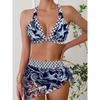 Swimwear Women Swimsuit  Push Up  Bikini Set High Waist Bathing Suit Beachwear  Swimdress Plus Size