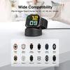 Магнитная беспроводная зарядная док-станция для часов Apple Watch 10 9 8 7 6 5 SE Samsung Galaxy Watch 8 7 Active