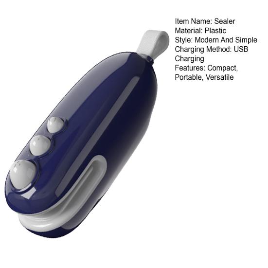 Mini Bag Sealer 2-in-1 Heat Sealer with Rechargeable Sealing Machine for Plastic Bags Vacuum Bag Sealing Tool