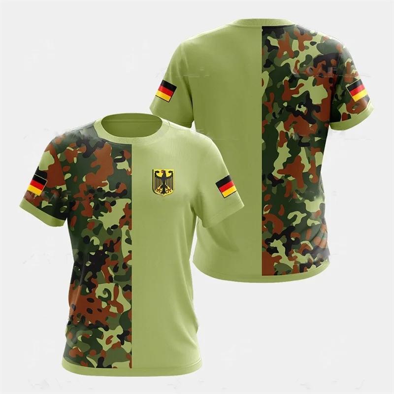 German Germany Eagle Flag National 3D Print Unisex Men Women MMA Kick Boxing Muay Thai T Shirt Quick Dry Short Sleeve Streetwear Retro Vintage Top Tee