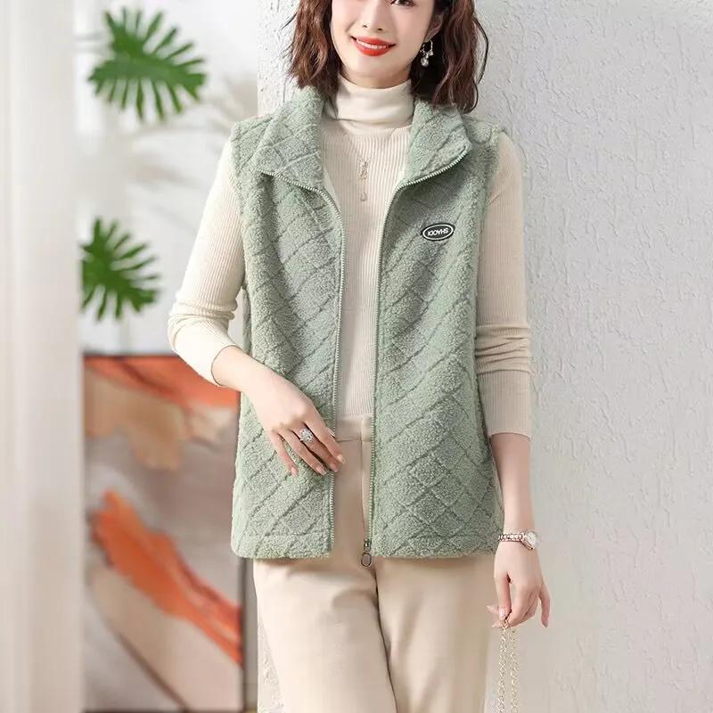 Безрукавка Женский длинный жилет Женский жилет Безрукавка Женские жилеты на молнии