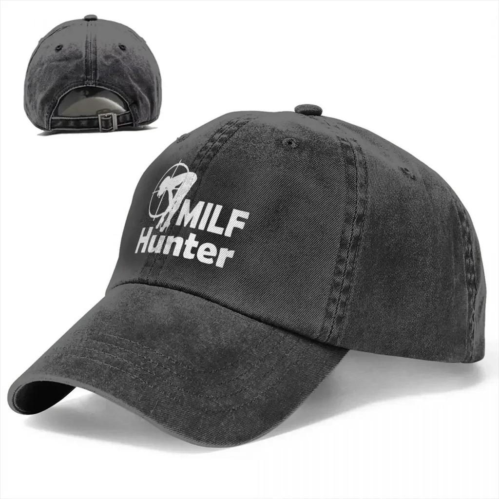 Milf Hunter, мужские и женские бейсбольные кепки, потертые хлопковые шапки, классическая кепка для активного отдыха, регулируемая солнцезащитная кепка