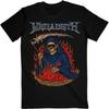 American Vintage Megadeth YouTHASIA Футболка с пламенем Мужская футболка Лето Новая Винтажная мода Мужская и женская уличная одежда