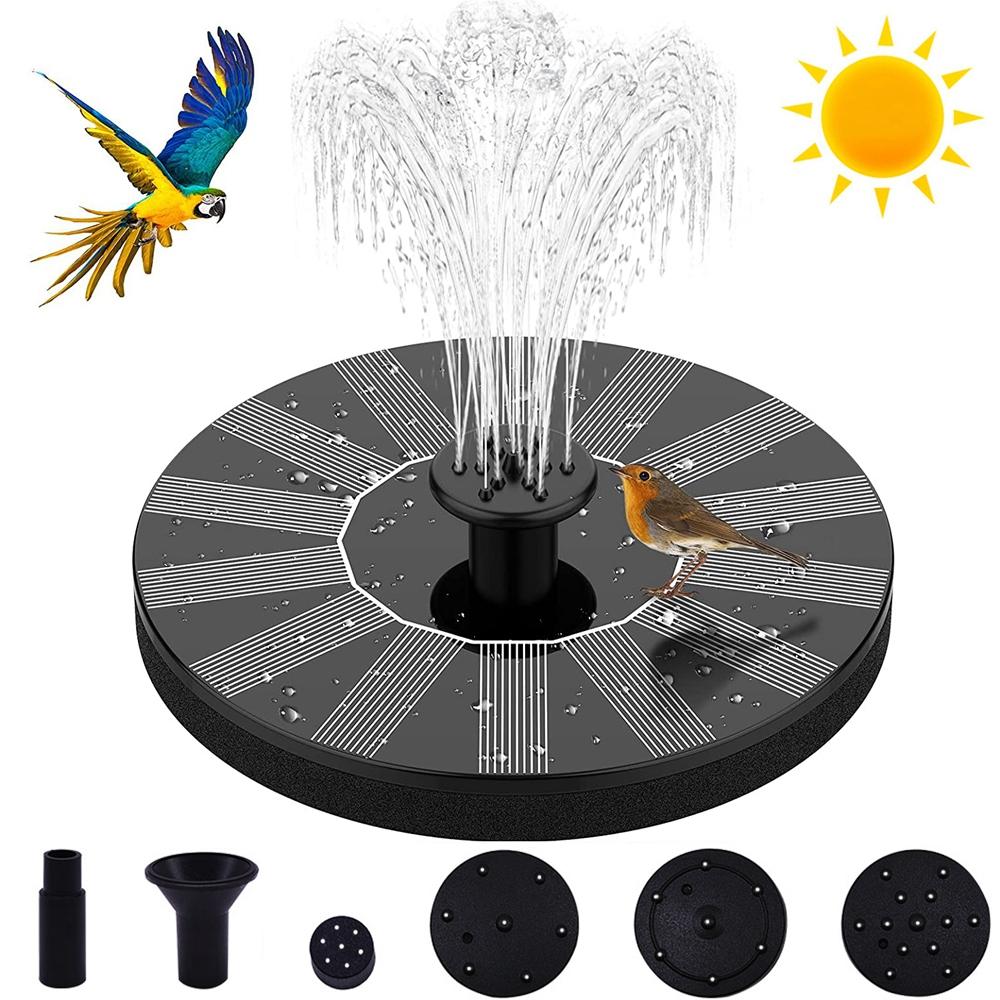 Floating Solar Powered Pond Pool Home for Bird Bath Solar Fountain Fountain Garden Decor Water Pump