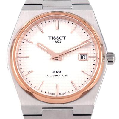 Б/У [Новый] Tissot PRX PG Combi T137.407.21.031.00 Нержавеющая стальxЗолотое покрытие Автоматический объем