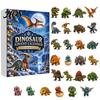 Acrylic Dinosaur Figurines for Decoration 24 Days Christmas Advent Calendar 2026, Cute 2D Themed Party Favors Figures Countdown Calendar, Holiday