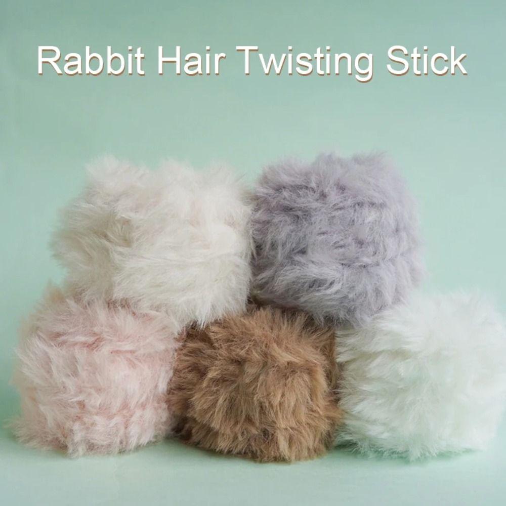 Plush Stuffed Rabbit Plush Iron Wire Strip Stick Furry Long Wool Chenille Sticks Kindergarten