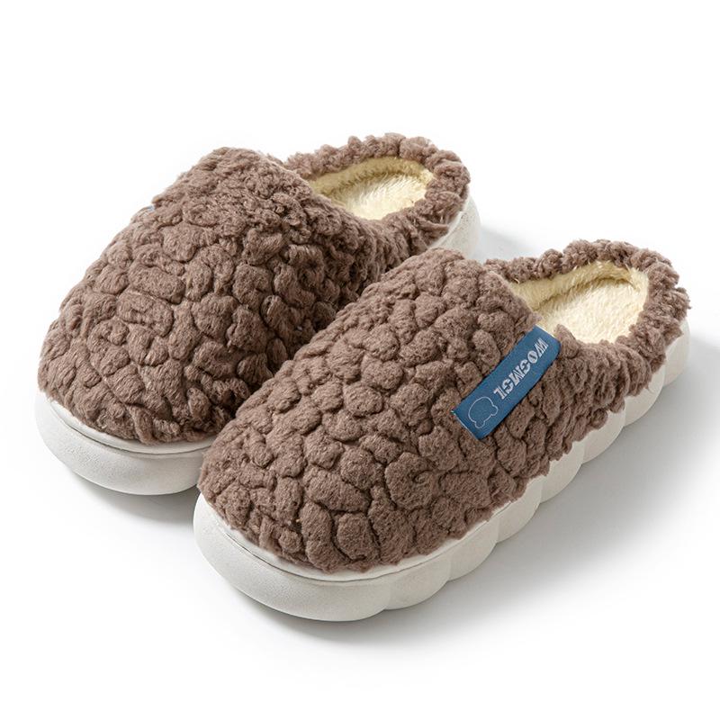 Autumn/Winter Indoor Outdoor Furry Cotton Slippers for Men & Women