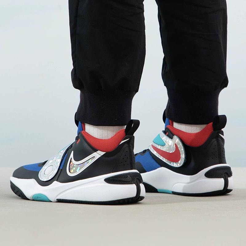 Nike Team Hustle D11 SE GS All-Star Kids Sneakers Black Game-Royal University-Red FJ1390-001