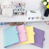 A5 Macaron Solid Color PU Leather Loose-Leaf Notebook Planner - Simple Business Style
