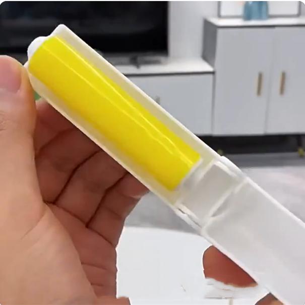 Складная моющаяся щетка для удаления пыли с одежды, липкая моющаяся многоразовая переносная вращающаяся щетка