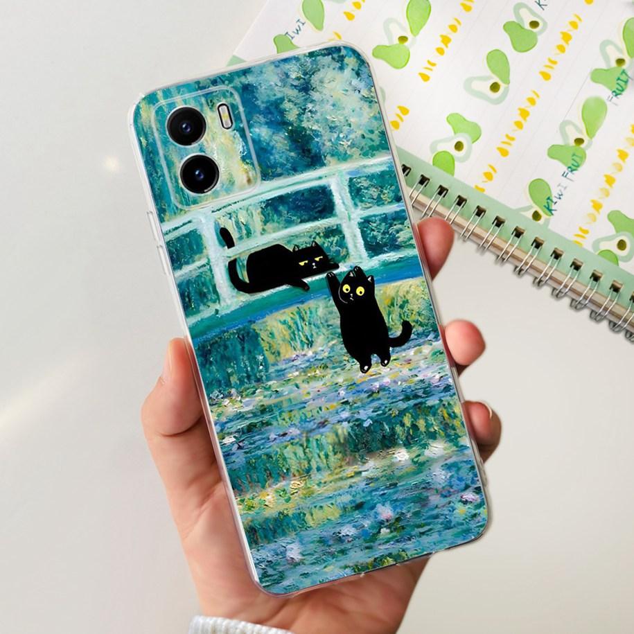 Для Vivo Y15s Y15A Y15C Чехол V2134 V2120 V2147 V2139 Популярный Цветок Тонкий Мягкий Силикон Прозрачная Задняя Крышка Для Vivo Y01 V2166 Чехол