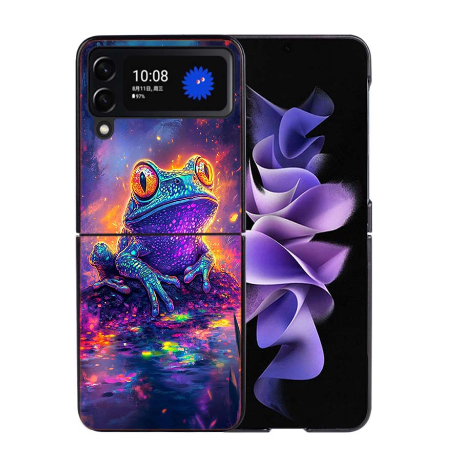 Why Are Frogs Important Phone Case For Samsung Z Flip 7 6 5G Galaxy Z Flip4 Z Flip5 Z Flip3 Coque Black Hard PC Shell Protective