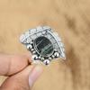 Oval Natural Silver Leaf Jasper 925 Silver Handcrafted Promise Engagement Ring