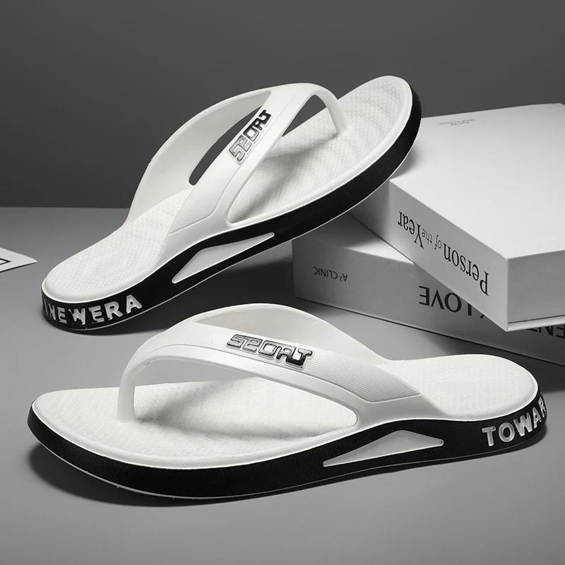 Летние мужские шлепанцы Спортивные уличные модные и трендовые удобные пляжные сандалии Мужская повседневная обувь Домашние шлепанцы Домашняя обувь