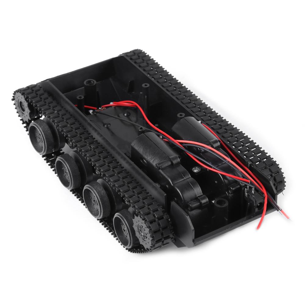 Lightweight Shock Absorbed Plastic Tank Chassis DIY Kit with 130 Motor 3V 7V