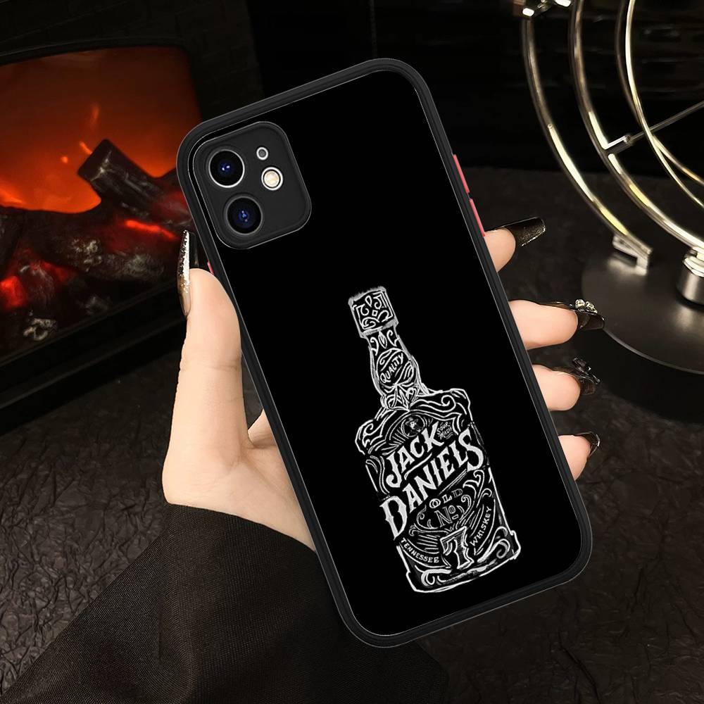 Classic Whiskey Logo J-Jack D-DanielS Phone Cases For IPhone 16 15 14 Plus 13 12 11 Pro Max Matte Oft Bumper Phone Cover