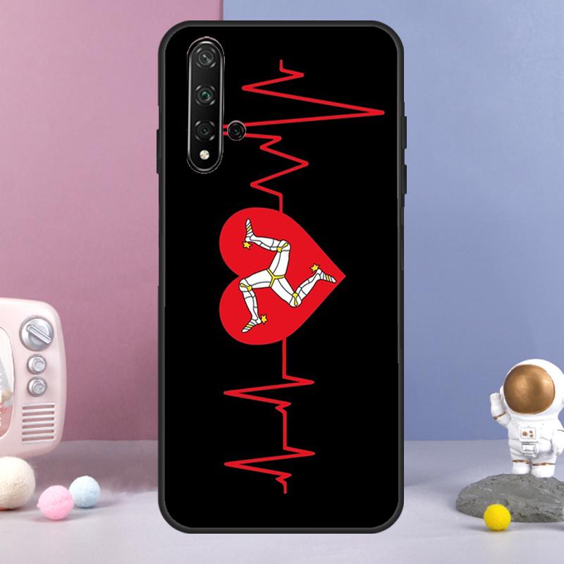 Isle of Man Flag For Huawei Nova 3i 7i 8i 11i 12i 9 10 SE Y60 Y61 Y70 Y72 Y73 Y90 Y91 P20 P40 P30 Lite Case