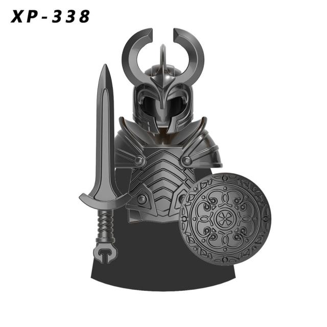 Строительные блоки, средневековые рыцари, солдаты, военные Асгард, гномы, кирпичи, развивающие игрушки для детей KT1044