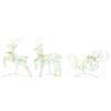 LED Deer with 60 LEDs 3 pcs Warm White PET