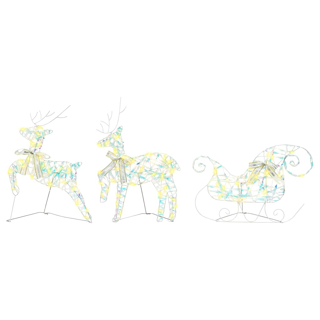 LED Deer with 60 LEDs 3 pcs Warm White PET