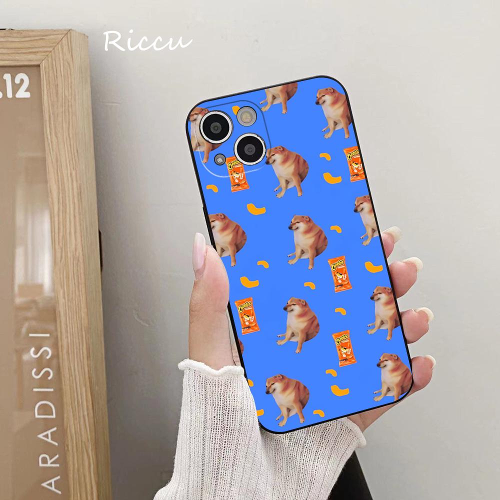 Чехол для телефона Cheems Doge 13 14 11 12 Pro 8 7 14 Plus X Pro 14 MAX 13 MINI XR XS iphone 14 13, мягкие чехлы для телефонов с героями мультфильмов