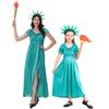 Statue Of Liberty Halloween Costume Children Adult Dress For Performances Stage