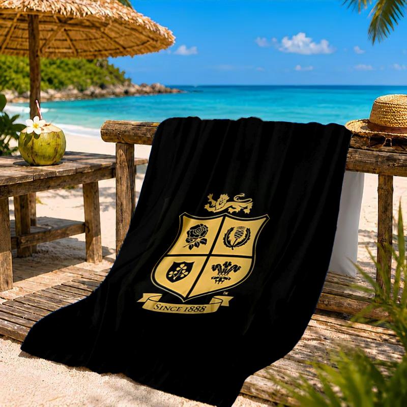 British & Irish Lions Beach Towel, Quick-drying, Easy to Care for, Suitable for Both Fitness and Beach Vacations,Sports Essential