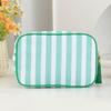 Tassel Zipper Portable Cosmetic Bag Large Capacity Makeup Bag Casual Tote Pouch  Women