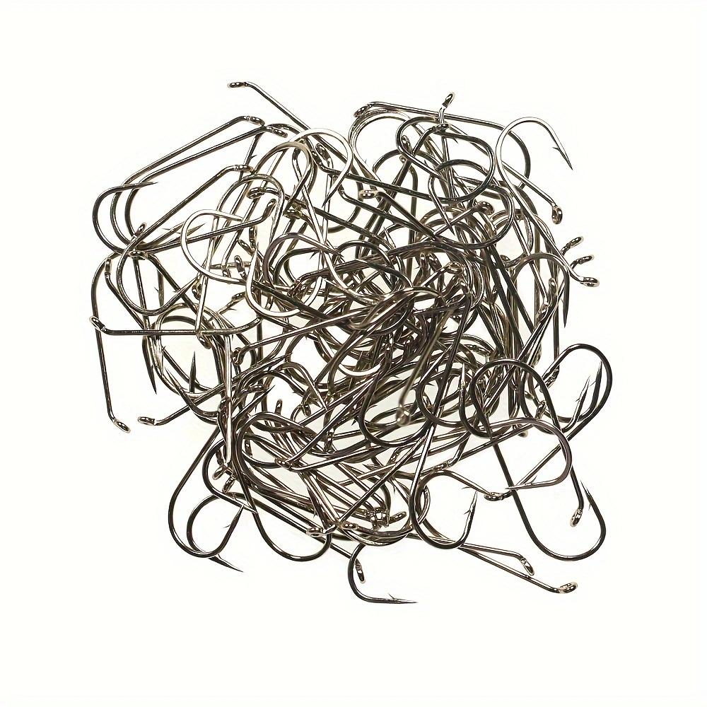 50 шт/100 шт стандартный 1X длинный цевье крючок для ловли мушек сухой и мокрой наживки для нимф и креветок ручейников куколка стример крючок для вязания мушек рыболовный крючок