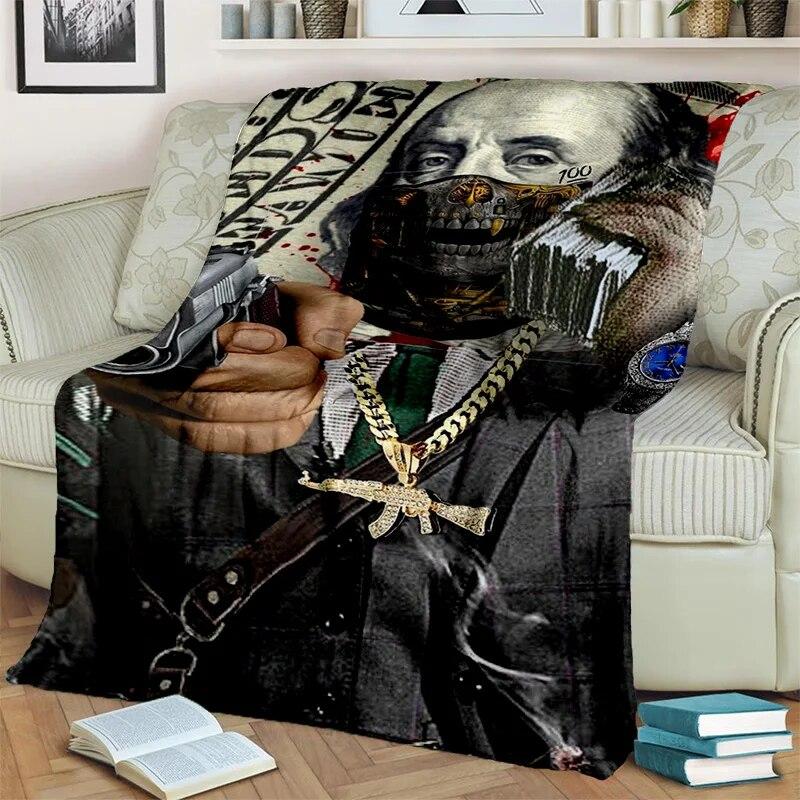 Богатое 3D одеяло с узором в долларах и евро, мягкое одеяло для дома, спальни, кровати, дивана, пикника, путешествия, офиса, одеяло, детское одеяло