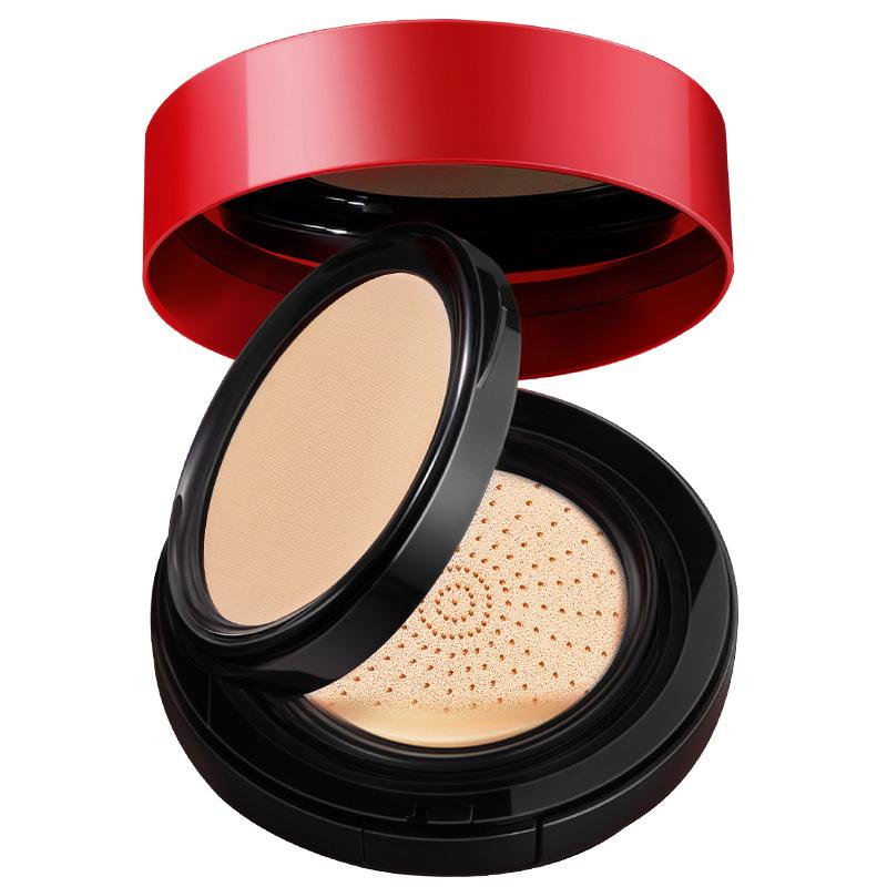 Double Layer Red Air Cushion Moisturizing Moisturizing Concealer Anti-sweat Lasting BB Cream Pressed Powder