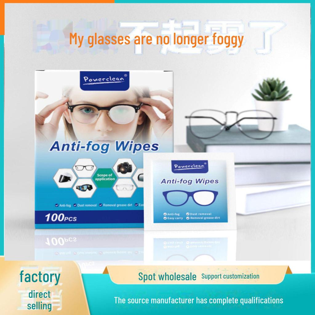 Disposable Anti-Fog Lens Cleaning Wipes for Glasses - Portable Winter Cloth