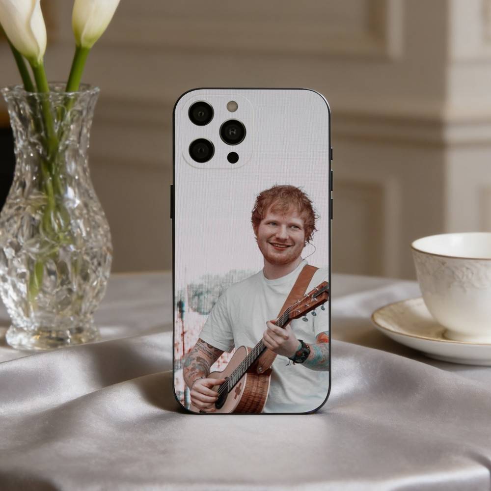 E-Ed-D Versatile S-Sheeran-N Phone Case For iPhone 17,16,15,14,13,12,11 Plus,Pro Max,XS,Soft Silicone Black Cover