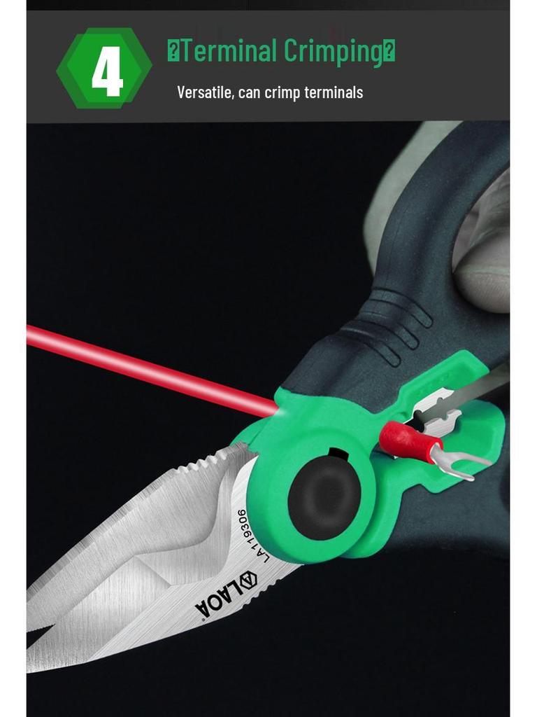 Многофункциональные электрикские ножницы из нержавеющей стали - Инструмент для резки проволоки, воздуховодов, кабелей и обжима