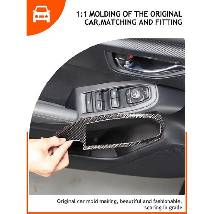 Carbon Fiber Window Lift Switch Button Trim Sticker for Subaru Crosstrek 2024+