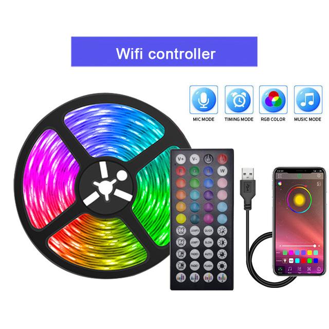Светодиодные ленты 5050 RGB LED Light Smart APP Control для подсветки телевизора Рождественская вечеринка Домашний декор Лента освещения для комнаты