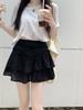 Юбка мини-юбка балетного стиля с высокой талией для женщин, летние милые юбки А-силуэта с бантом в горошек