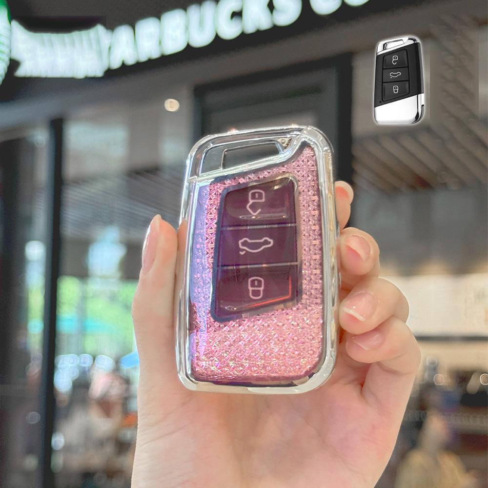 Car New Fashion for VW Volkswagen Passat B8 Tiguan Magotan Golf for Skoda Kodiaq Superb A7 R Remote Smart Key Case Cover Fob Bag