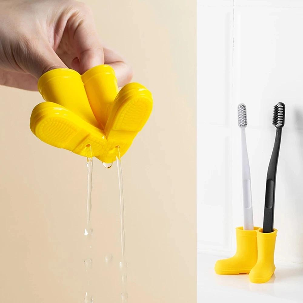 Креативный держатель для зубных щеток в форме дождевого башмака, силиконовый держатель для зубных щеток, органайзер для ванной комнаты, аксессуары, инструменты