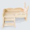 Small Pet Bed Toy for Hamster Cage Platform Resting Bed Wood Climb Toy GuineaPigs Platform Toy for Small Animals