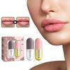 Набор для увеличения объема губ, натуральный набор для увеличения объема губ, уход за губами, блеск для губ, красивый увлажняющий крем для губ, дневной и ночной набор Ues(2PCS)