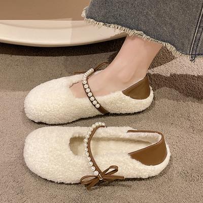 2024 Дизайнерская плюшевая модная хлопковая ткань с обувью Женские тапочки Мокасины Тапочки Женские роскошные шлепанцы Меховые шлепанцы на плоской подошве
